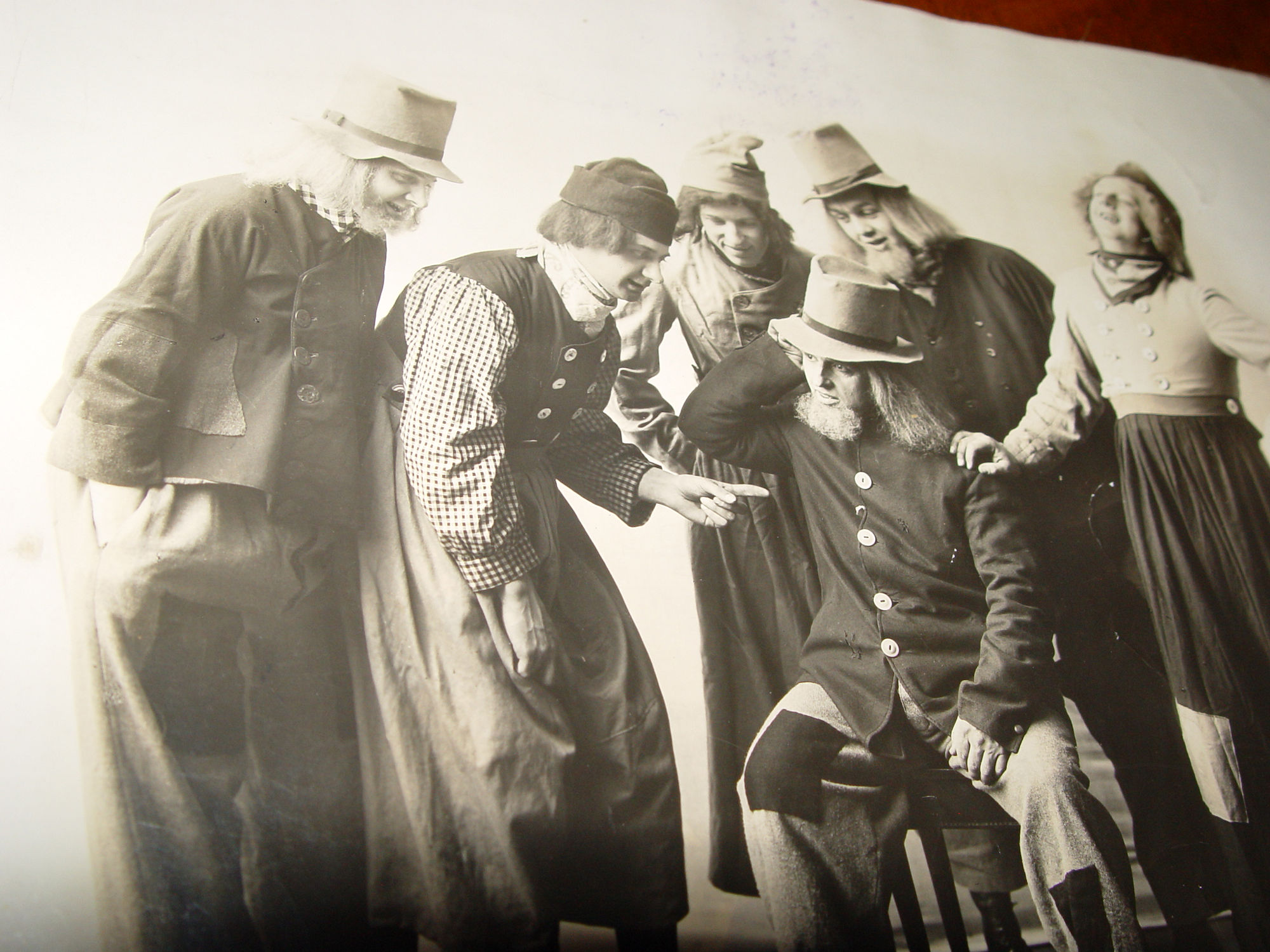early large photo 1900s dutch villages red mill hooker howe haverhill massachusettes play actors entertainment theater costume