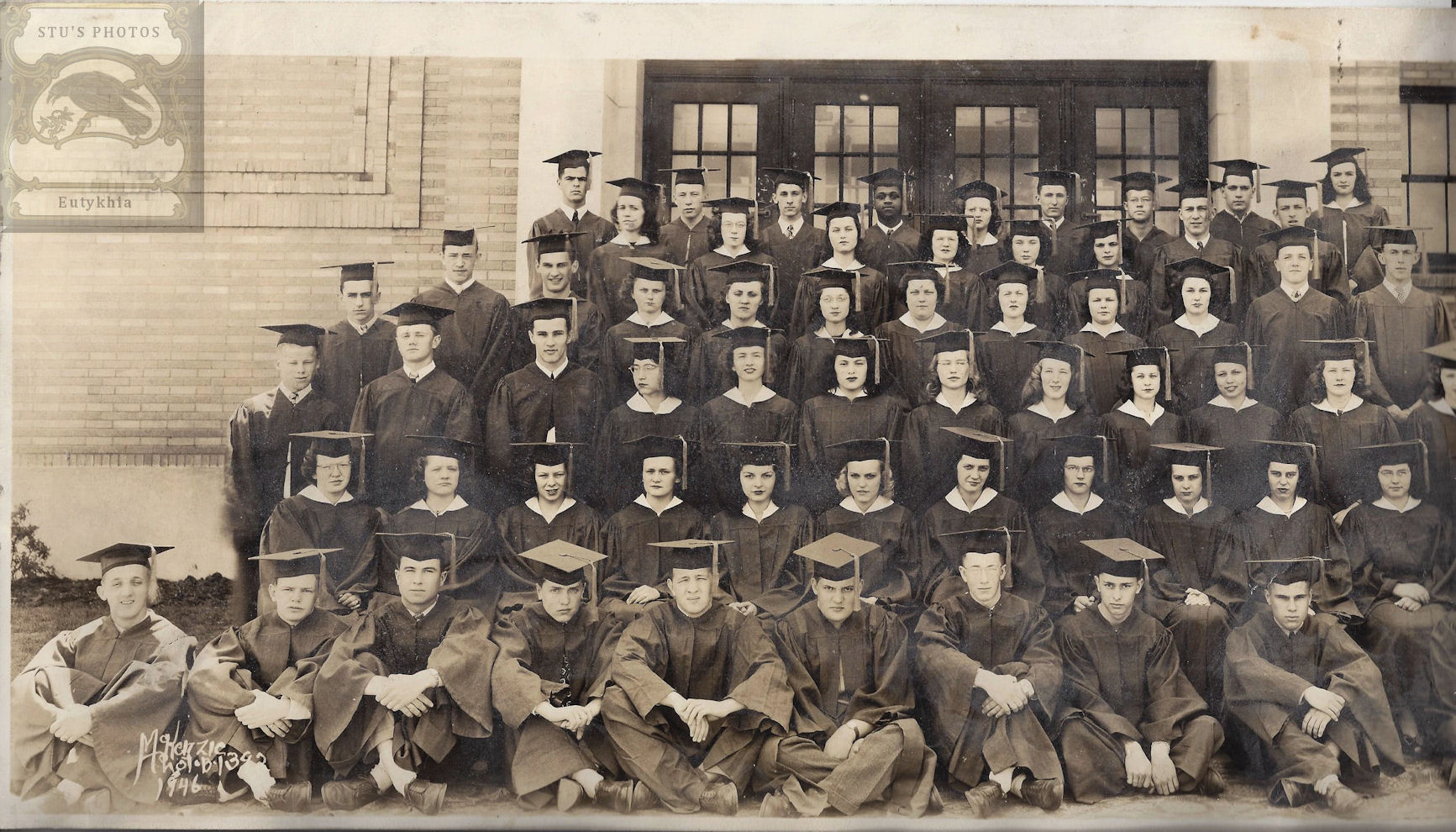 1946 Photograph, Morgan Park High School, Duluth,
                MN Graduation Class
