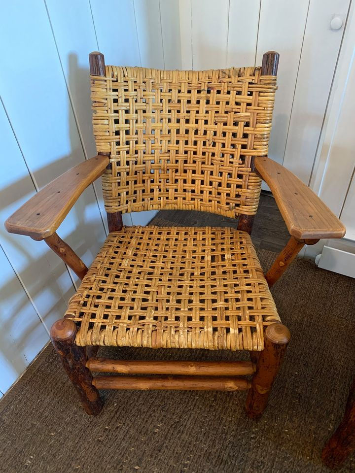 Old Hickory Chair Co. 1920s
Woven Arm Chair; Martinsville
Indiana