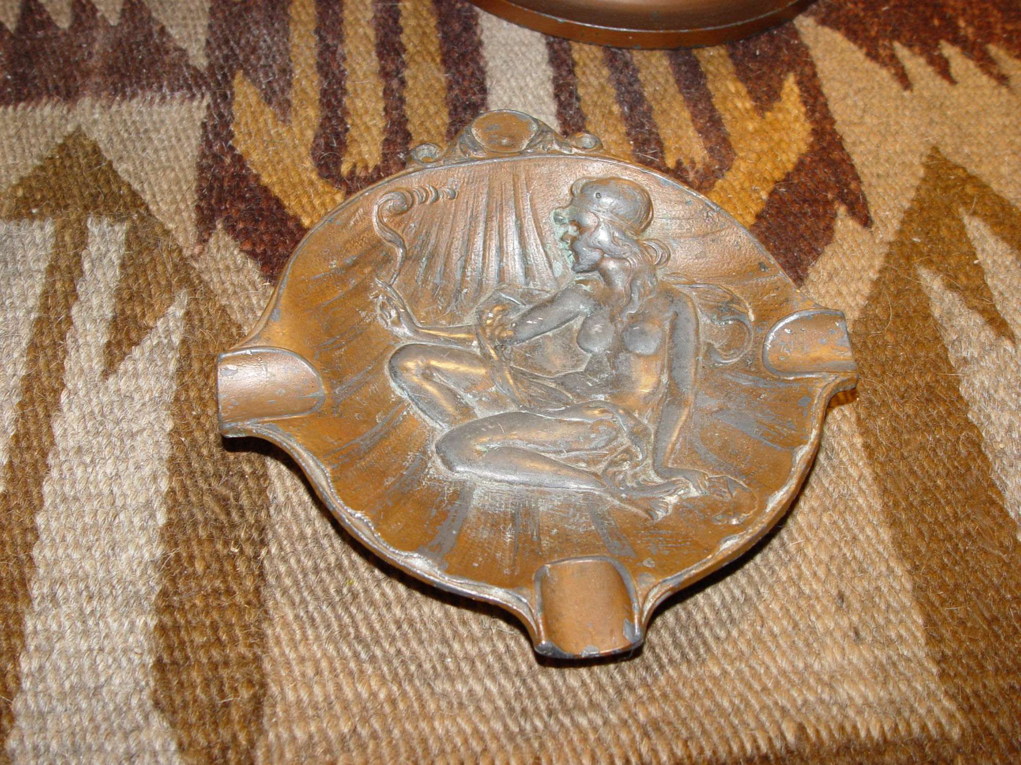 Art Nouveau Bronze, Cast
Nude Nymph Cigar Ashtray -
Empire style