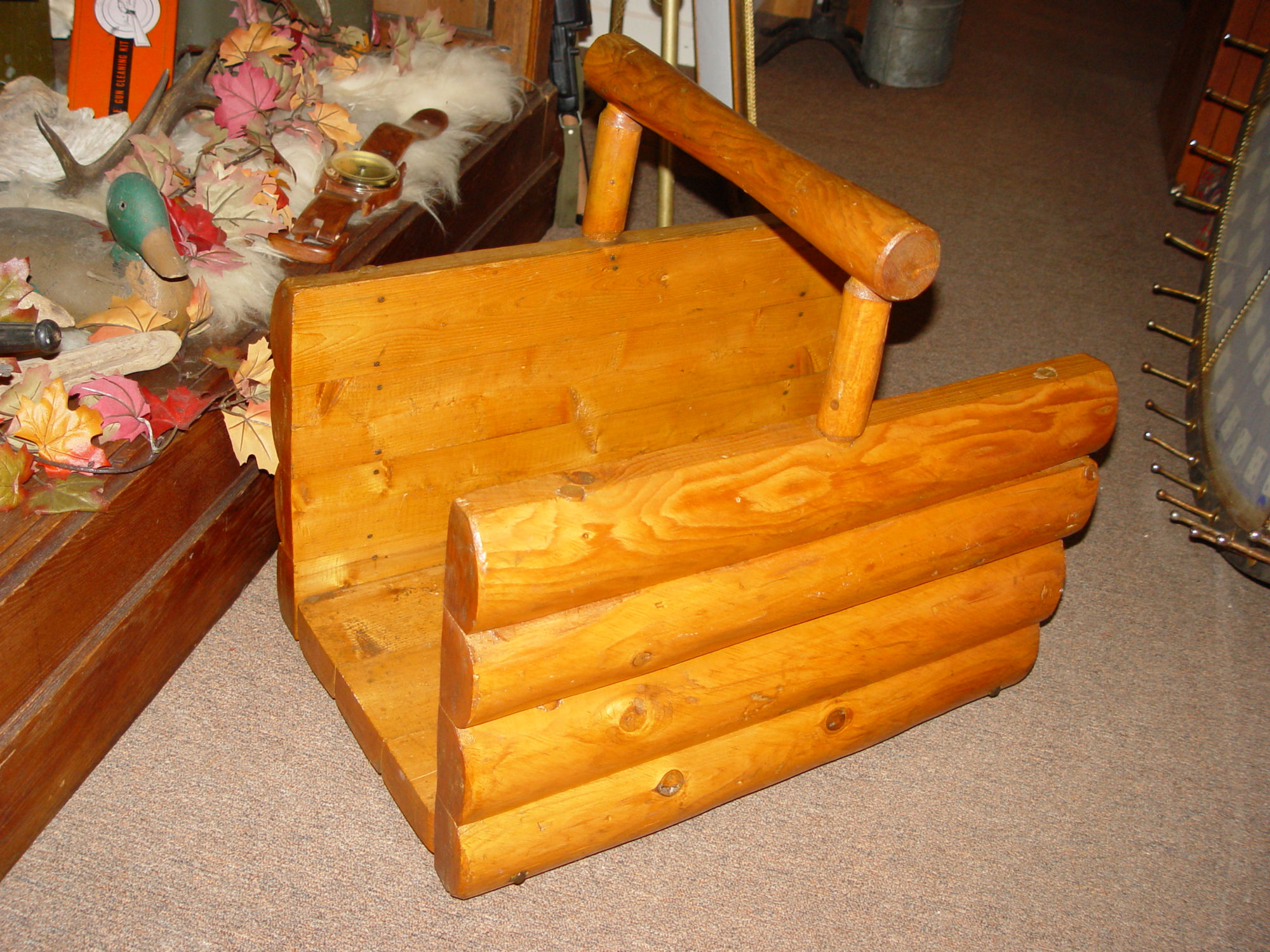 1930s Rittenhouse Fireplace
Log, Magazine Newspaper Holder
