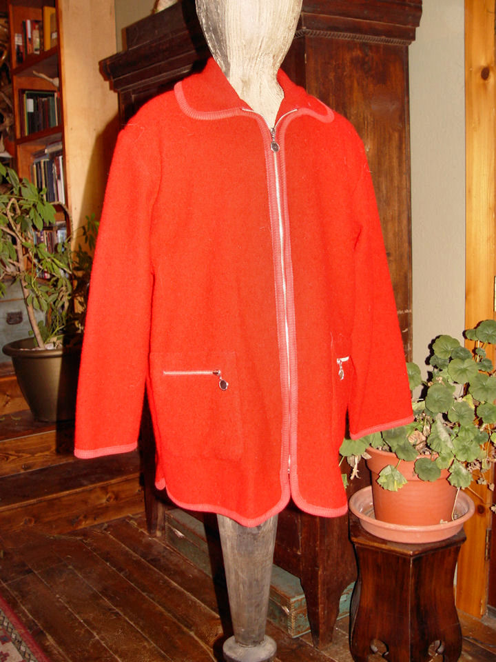1950s
                        Women's RZR Weather Wise Moldavia Red Wool
                        Jacket Sz M