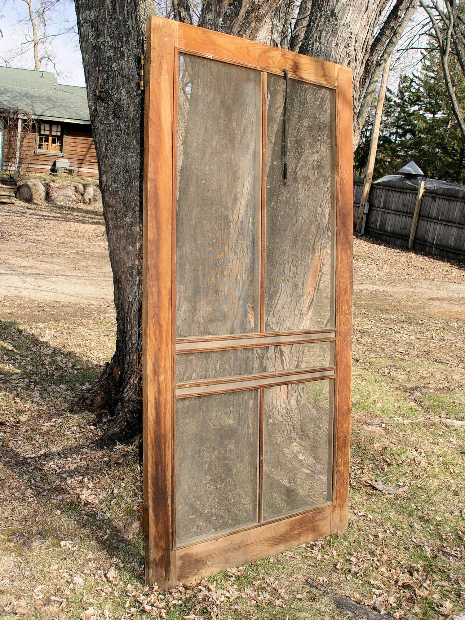 Vintage
                        Salvage Wooden Country Screen Door