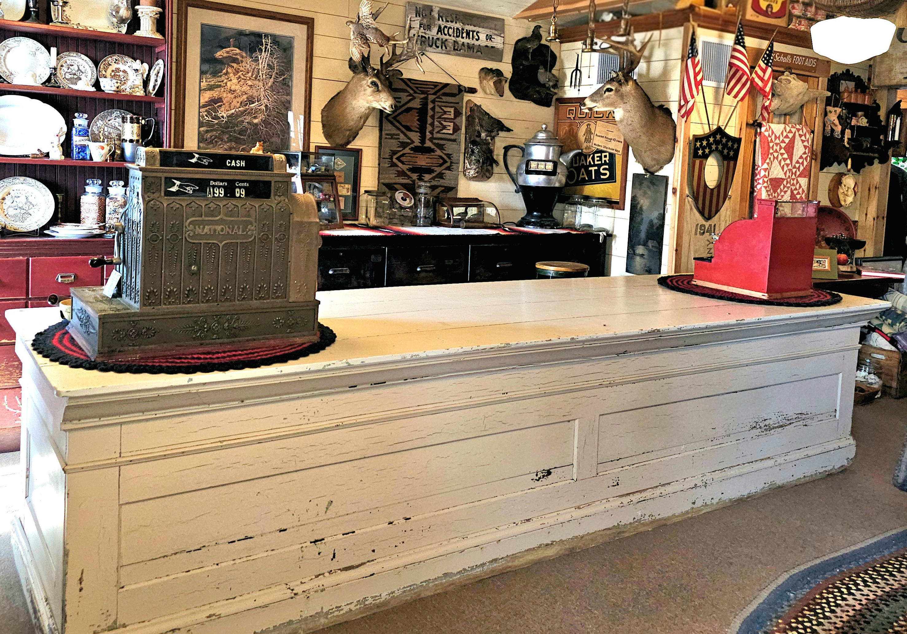 Late 19th‑century Mercantile General
Store or Apothecary Counter