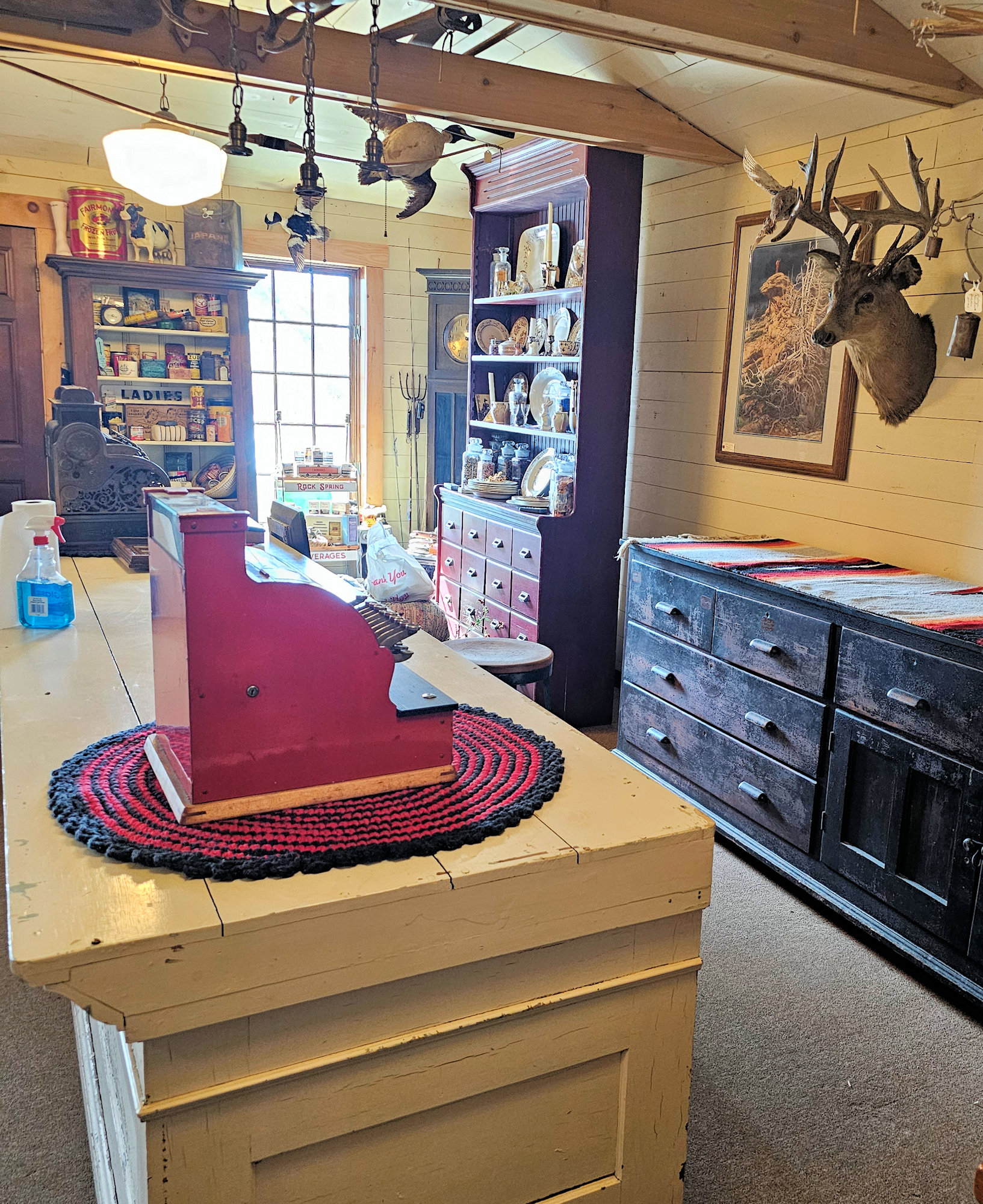 Late 19th‑century Mercantile General
Store or Apothecary Counter