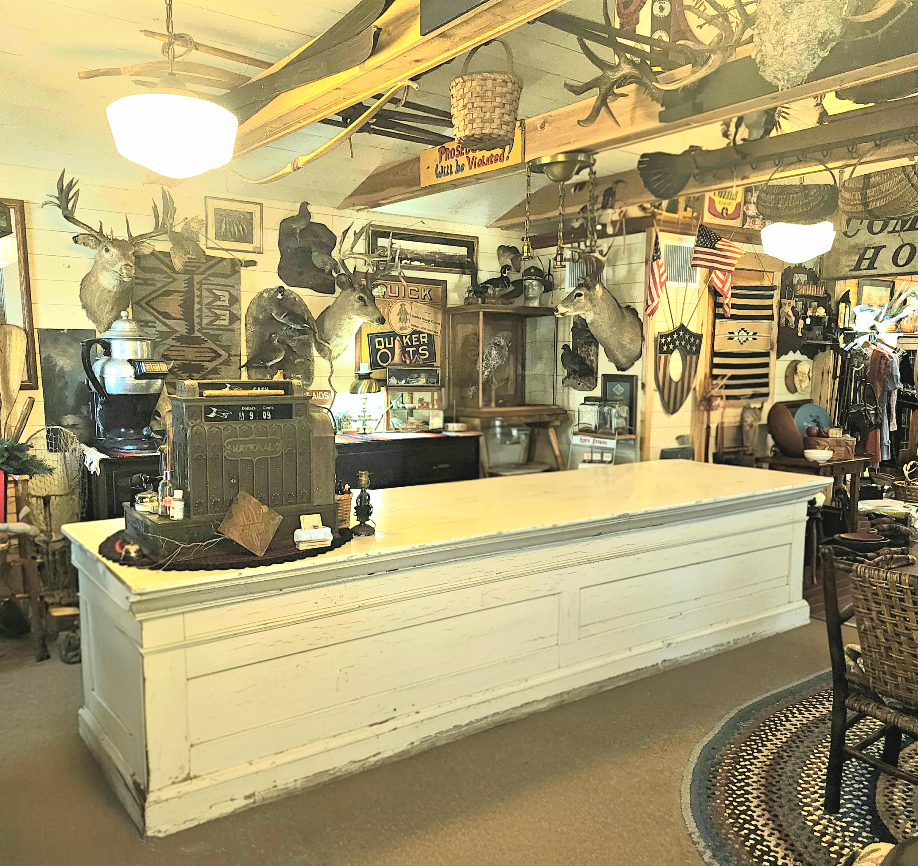 Late 19th‑century Mercantile General
Store or Apothecary Counter