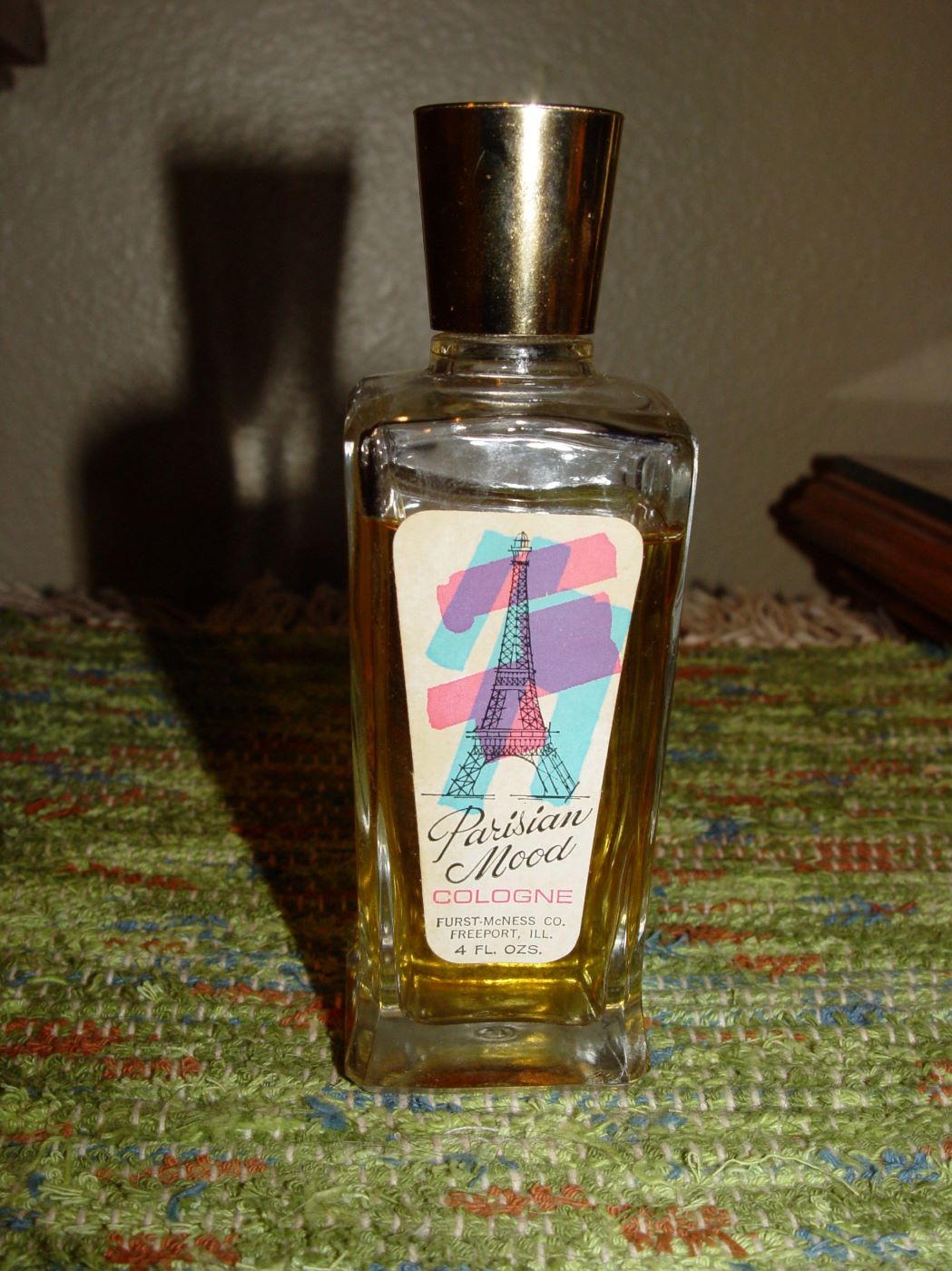 Vintage Retro 1960's
                                        Parisian Mood Cologne / Perfume
                                        by Furst McNess Freeport ~
                                        Almost full