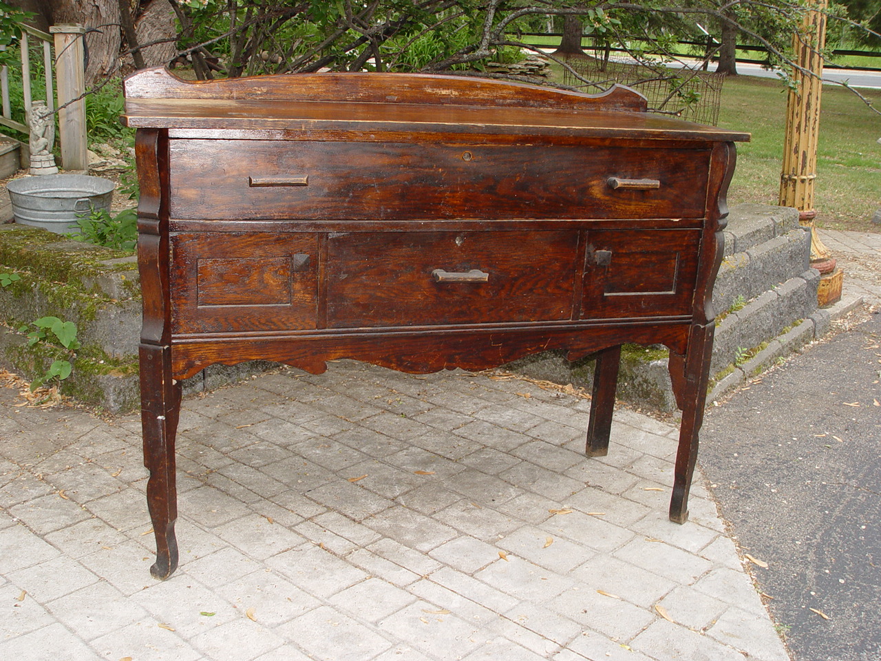 American Pine Primitive
                                        Handmade Huntboard, Sideboard c.
                                        1910 / 20's