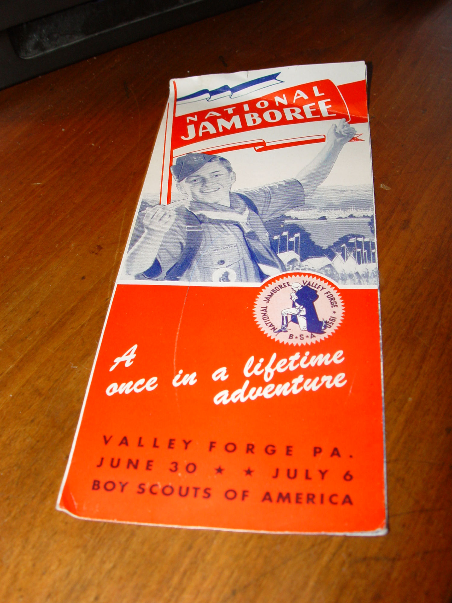 1950 National Boy Scout
                                        Jamboree; Valley Forge PA Fold
                                        out