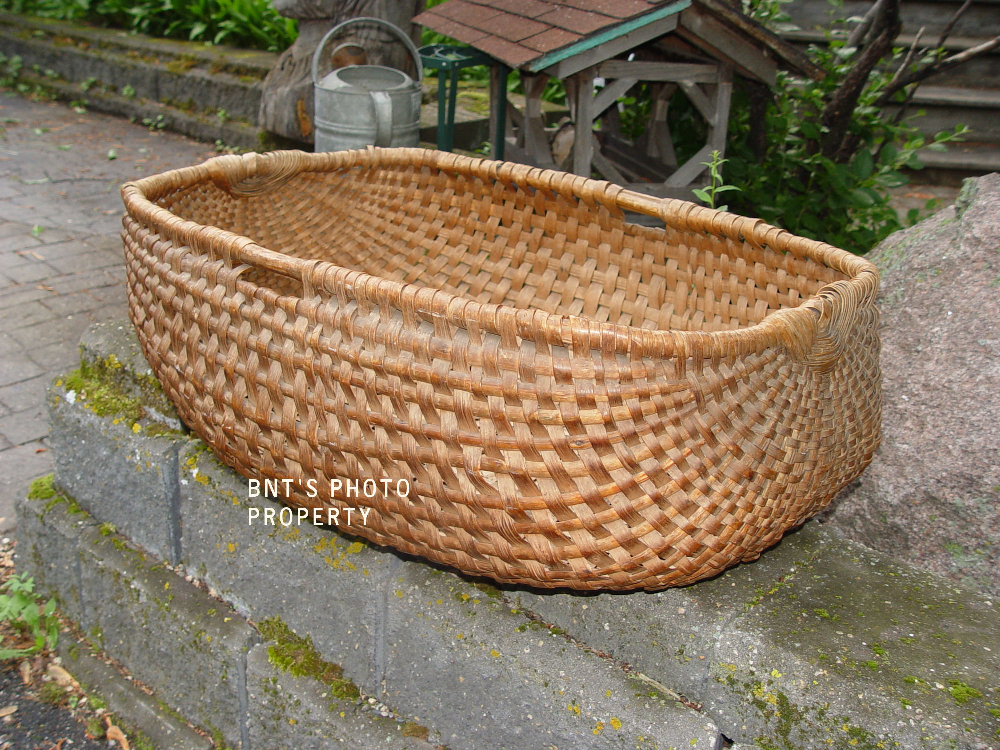 Late 19th
                        c. Substantially Large American Primitive
                        Gathering Basket