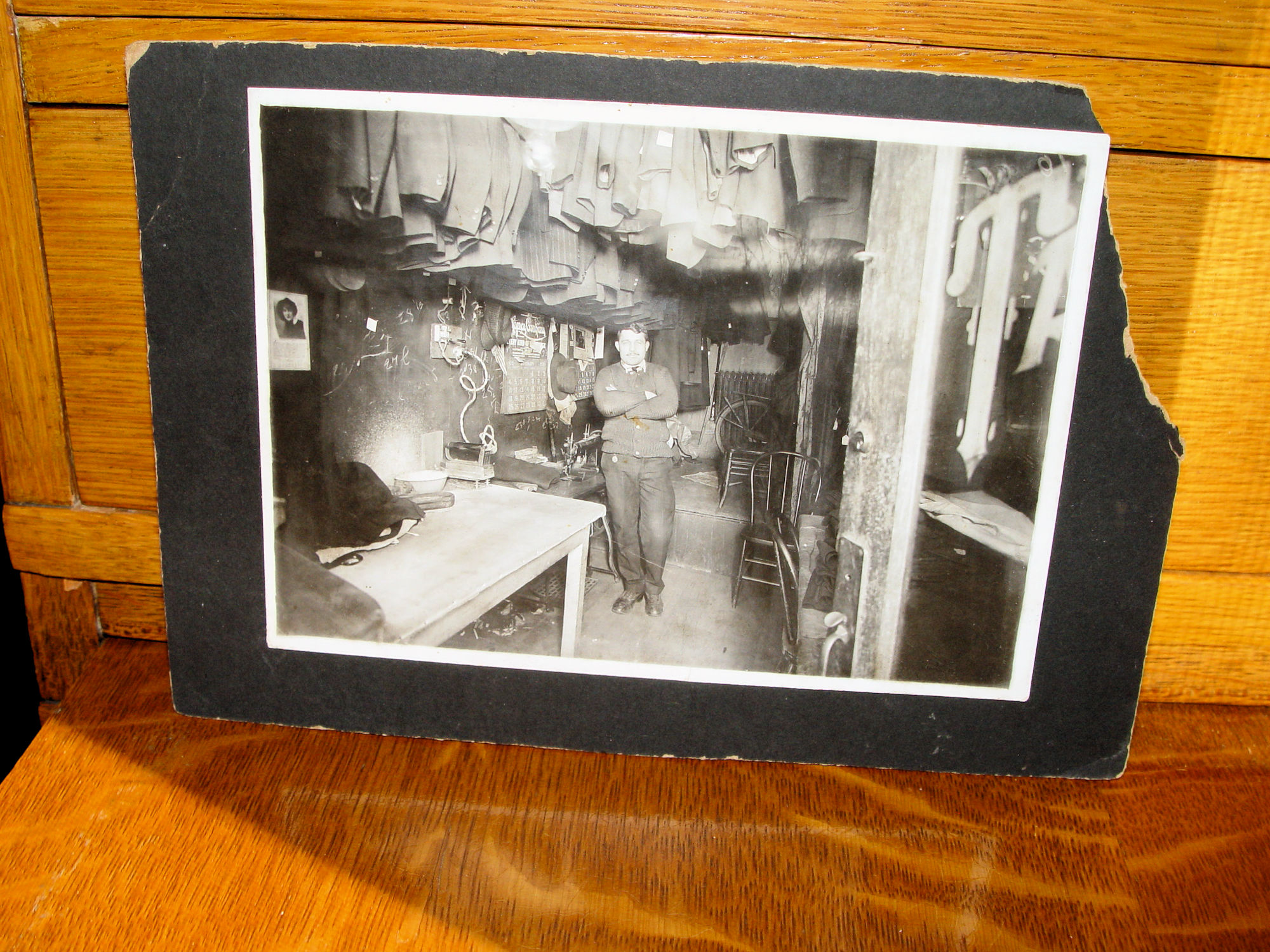 1910 Photograph; Tailor
                                        Shop Interior Hakkerup, Bemidji
                                        Mn