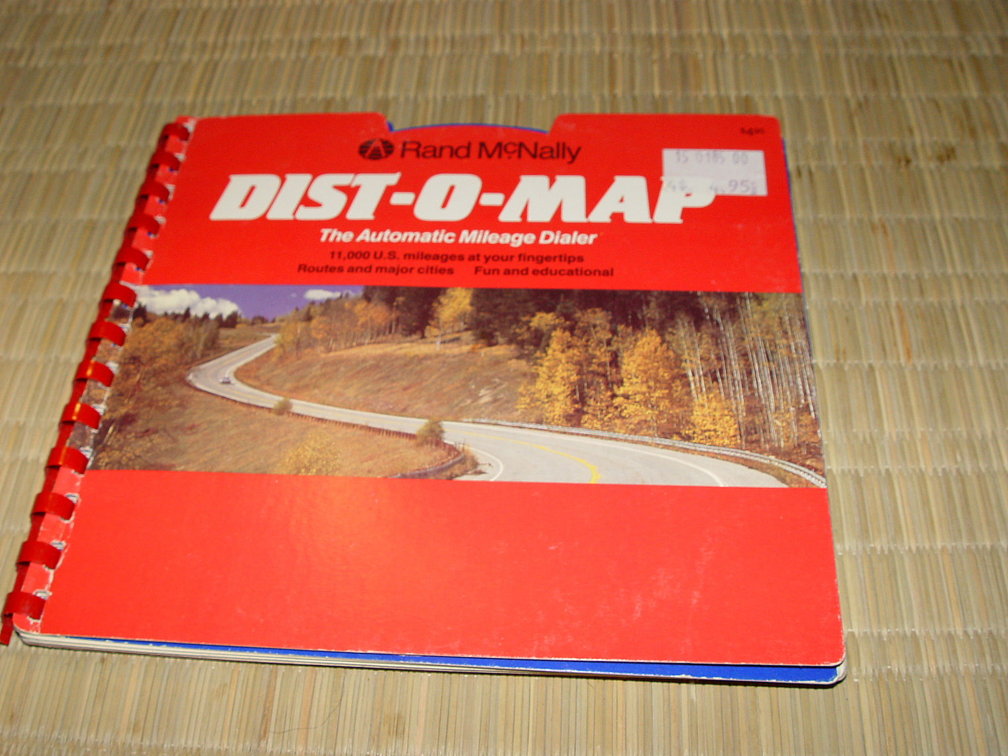1970s Rand
                                        McNally Dist-O-Map Mileage &
                                        Destination