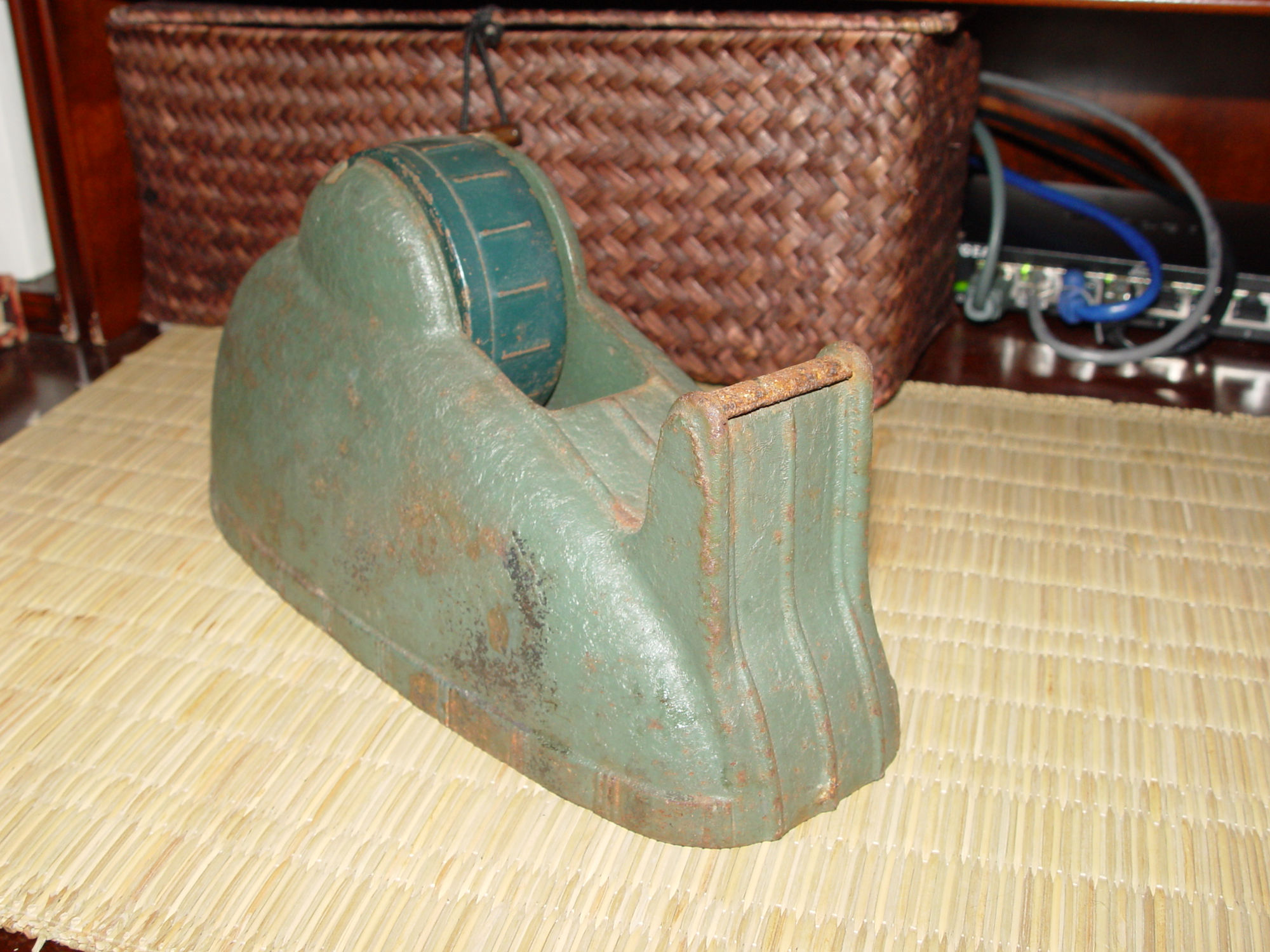 MCM Green
                        Heavy Cast Iron 'Scotch' Tape Dispenser