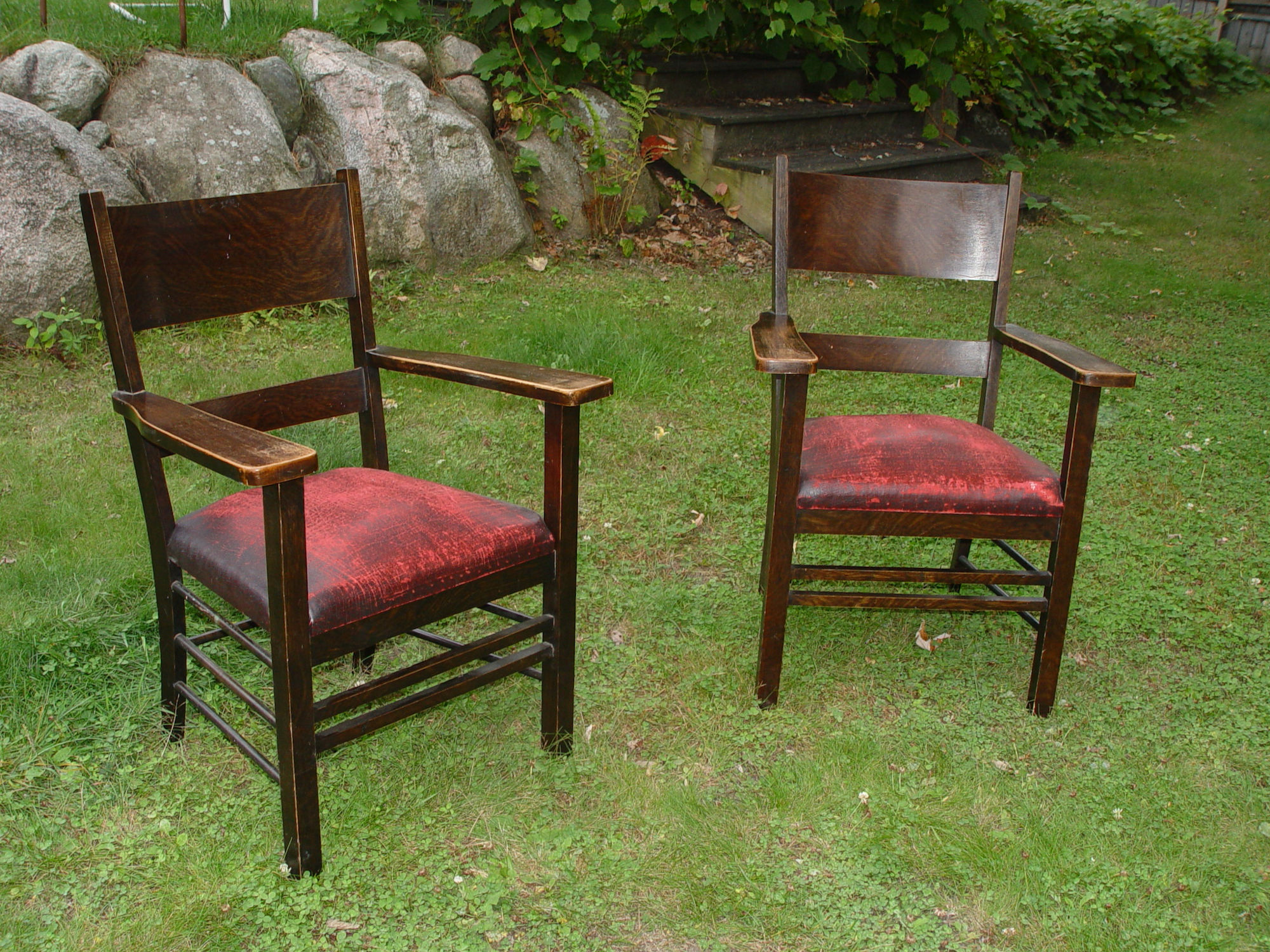 Signed Crocker, Arts &
                                        Crafts Mission Arm Chairs