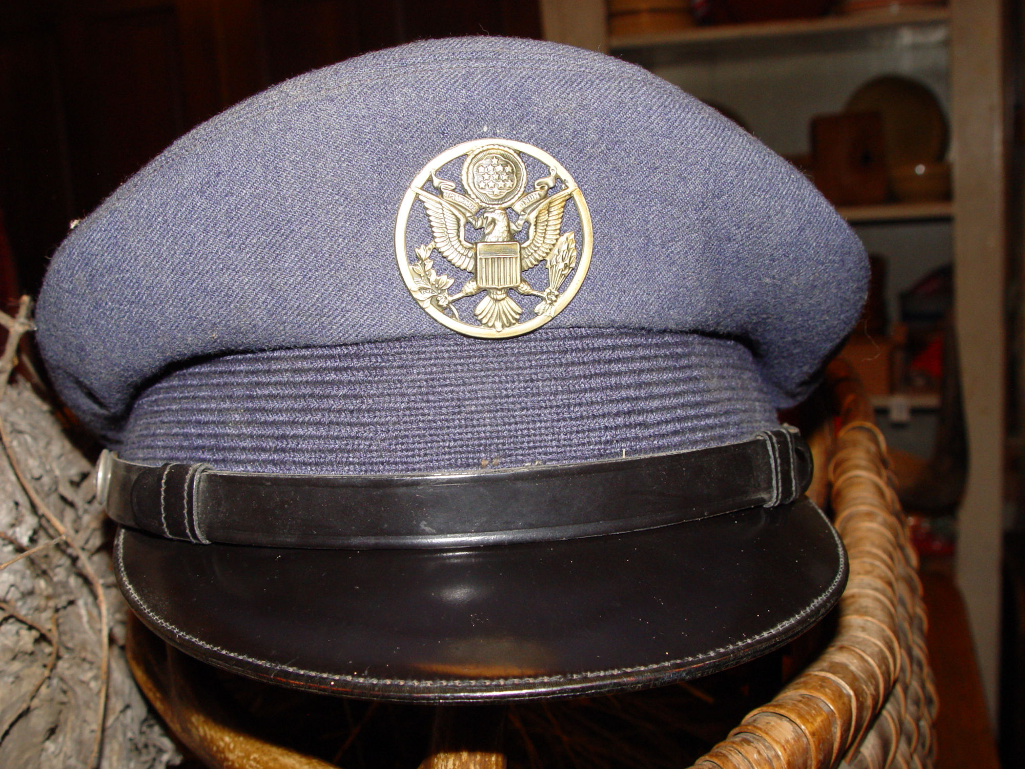 Vintage Air Force Military
                                        Officer Cap, Hat Sz 6 3/4