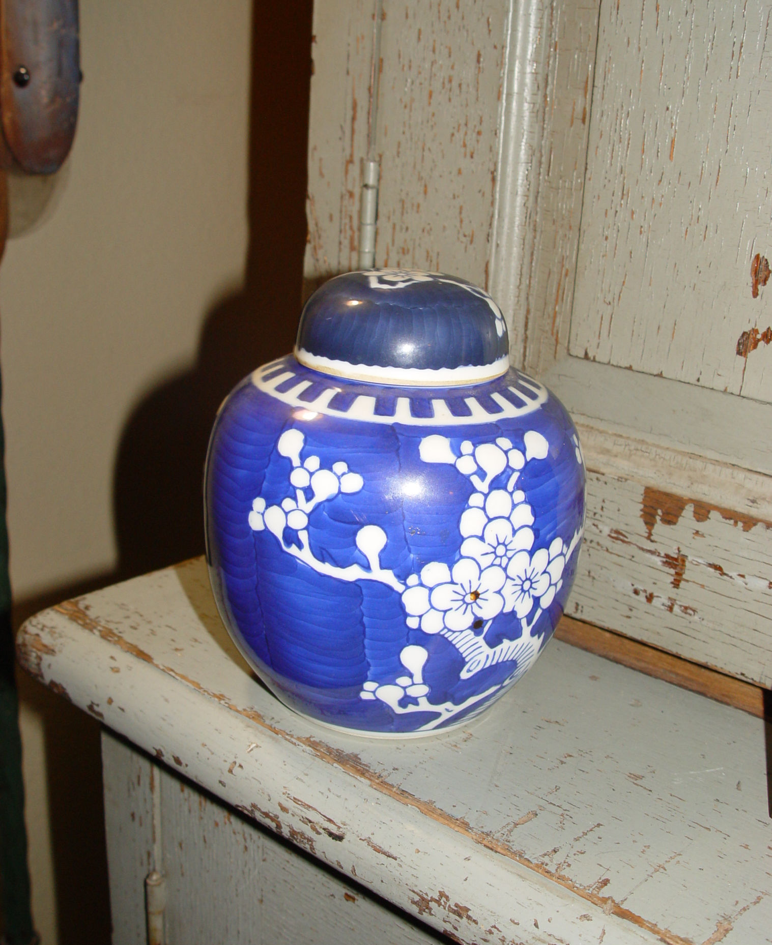 Antique Chinese Prunus
                                        Blossom Ginger Jar - Guangxu
                                        Mark