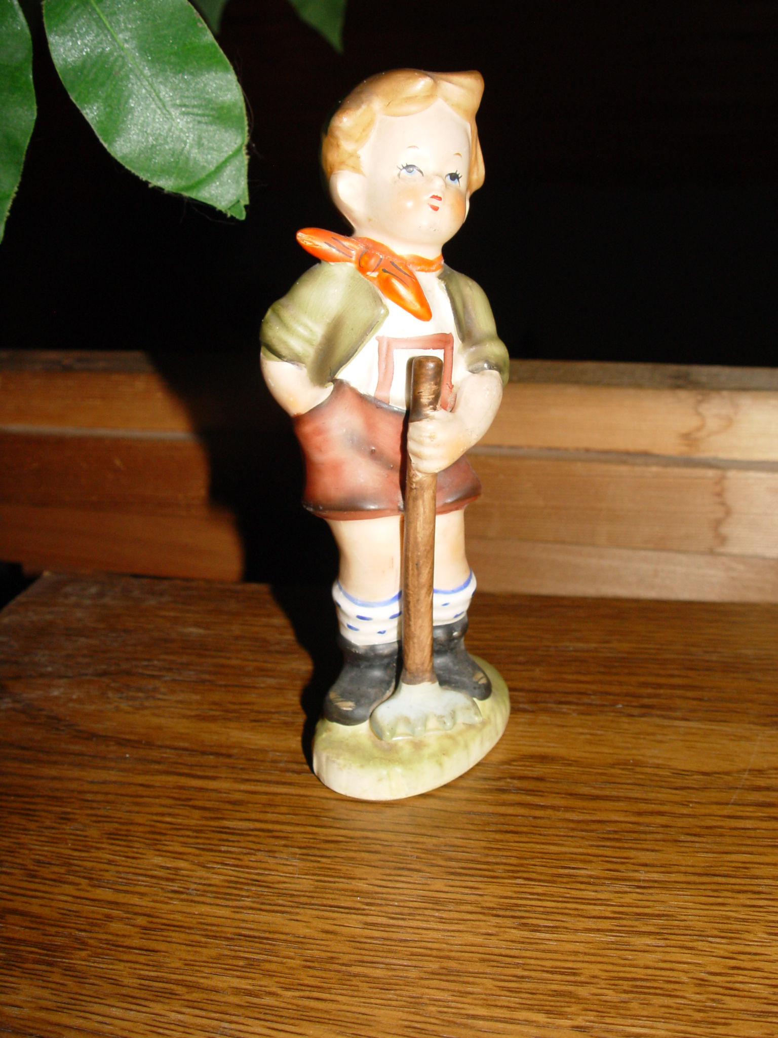 Vintage Enesco figurine
                                        Little Boy with Garden Rake