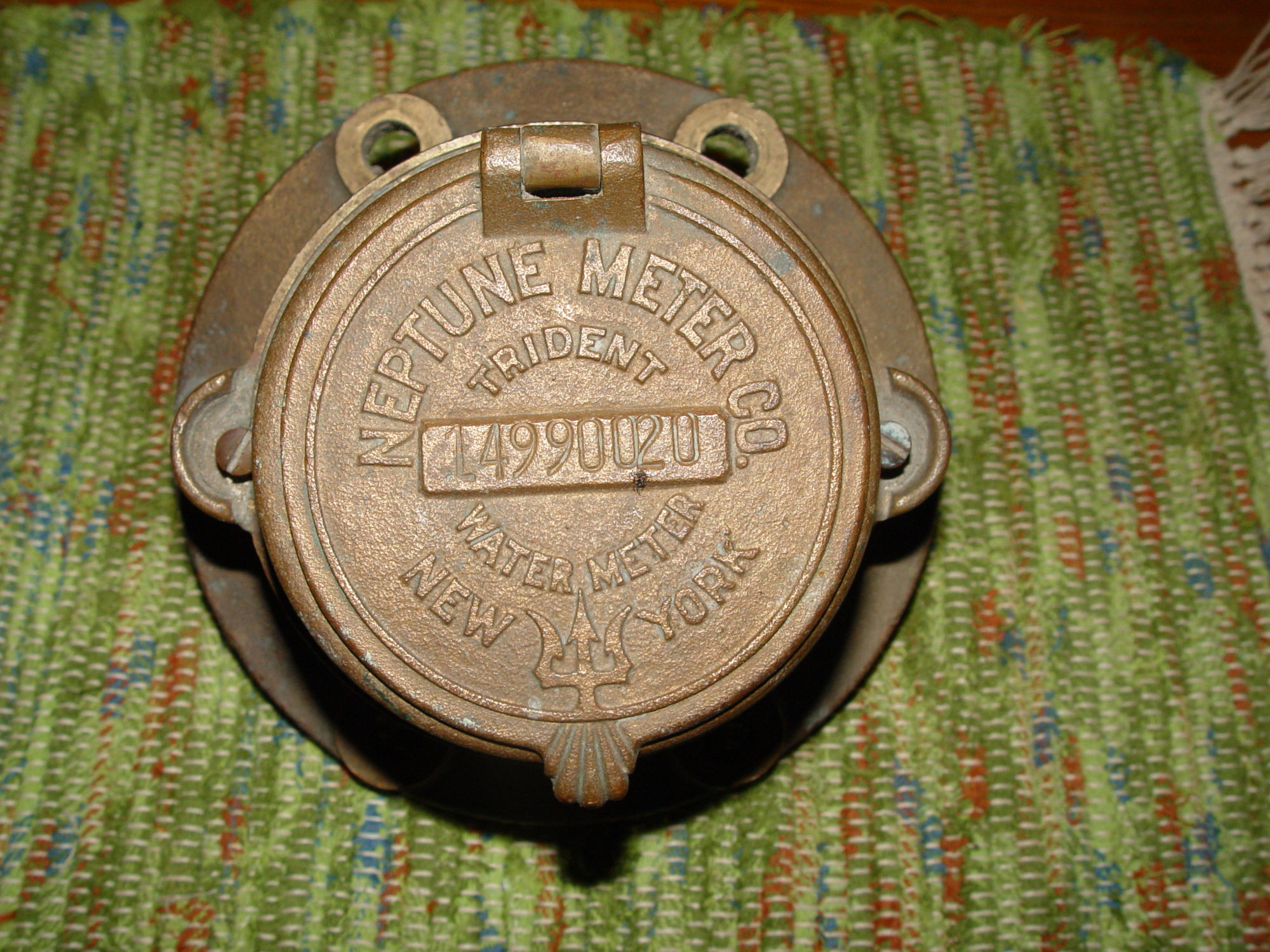 Early 20th
                        c. Intact Neptune Meter Co. 'Trident' Water w/
                        Gauges