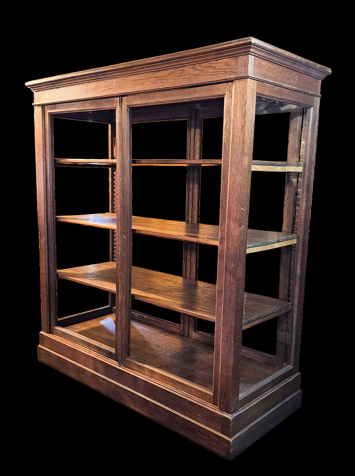 Large Mid
                        19th Century Oak Haberdashery Display Cabinet