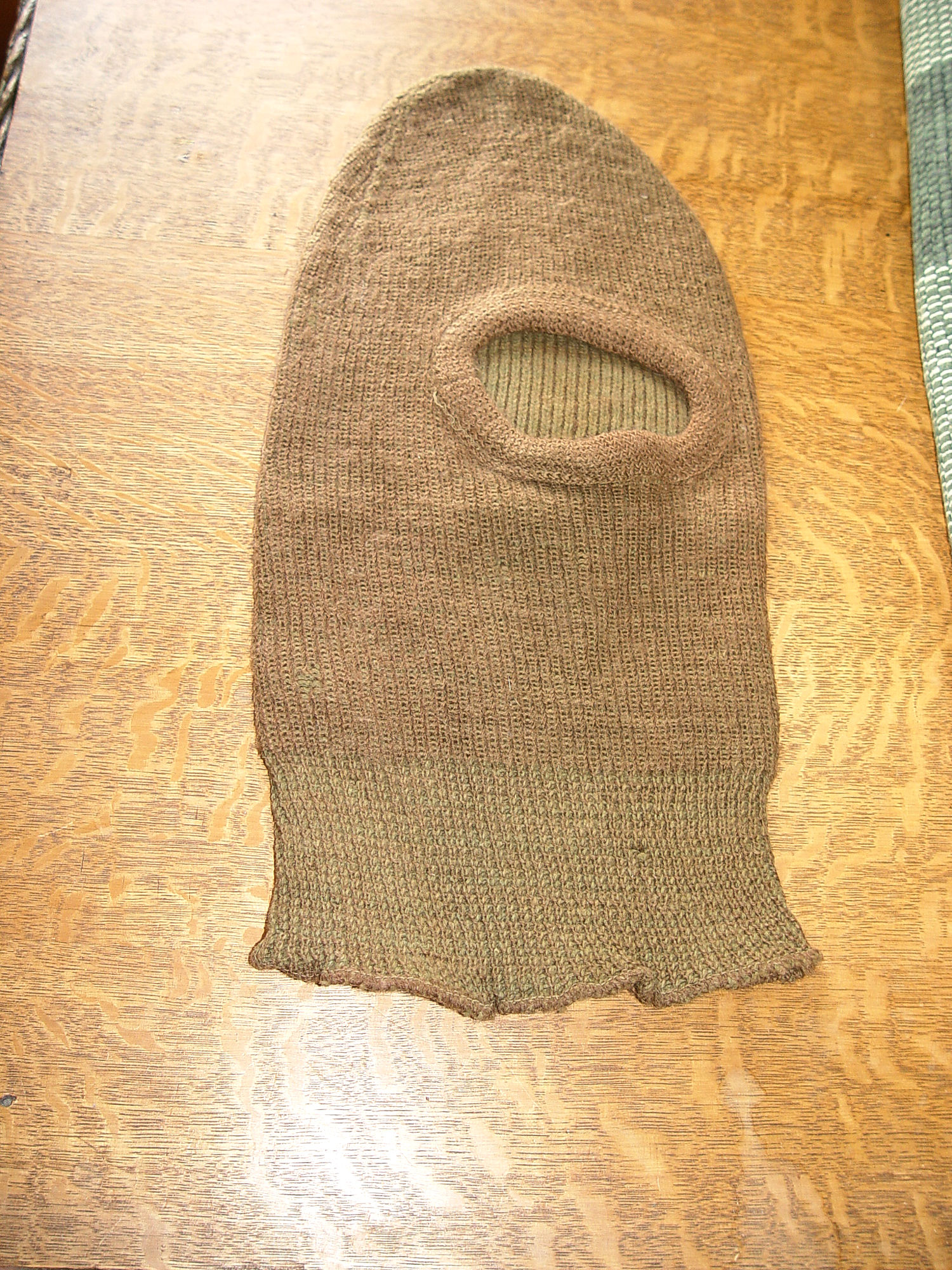 Orig. WW2 Canadian Issue
                                        Military Knitted Wool Balaclava