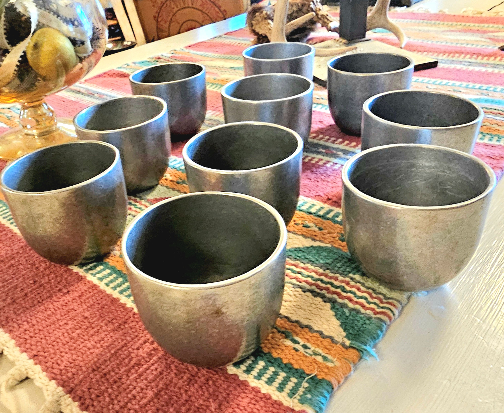 Set of 10 Jefferson Style Carson Casting Co
Statesmetal Pewter Cups
