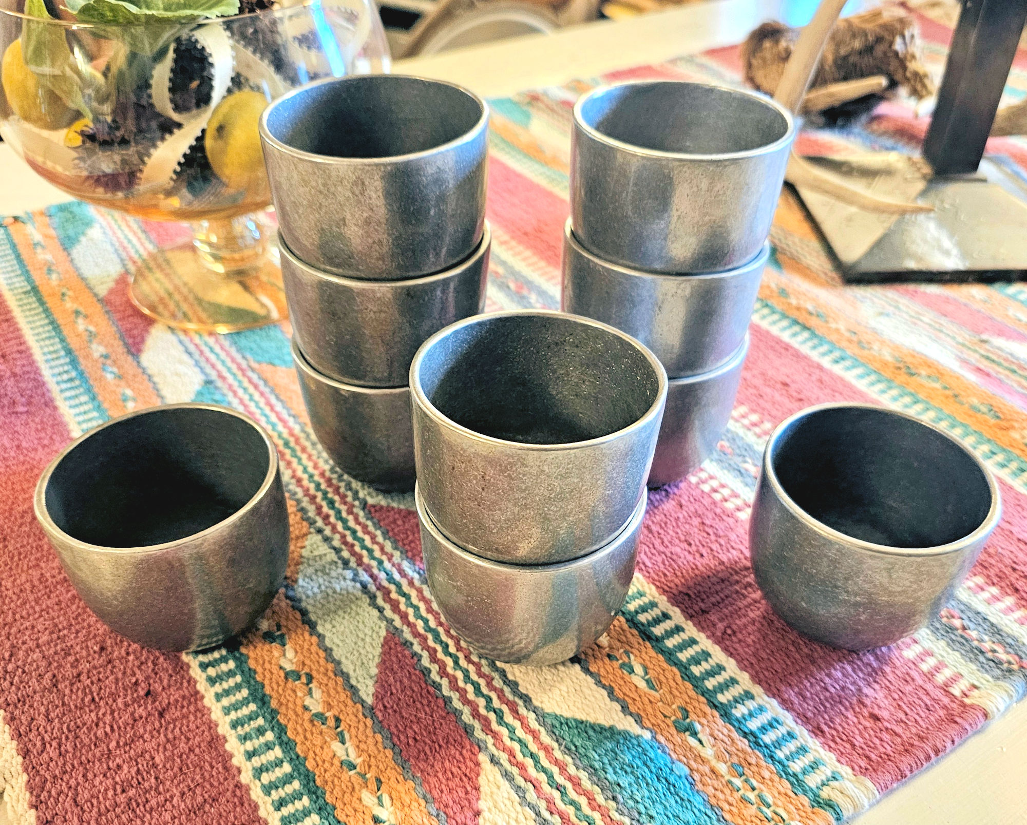 Set of 10 Jefferson Style Carson Casting Co
Statesmetal Pewter Cups