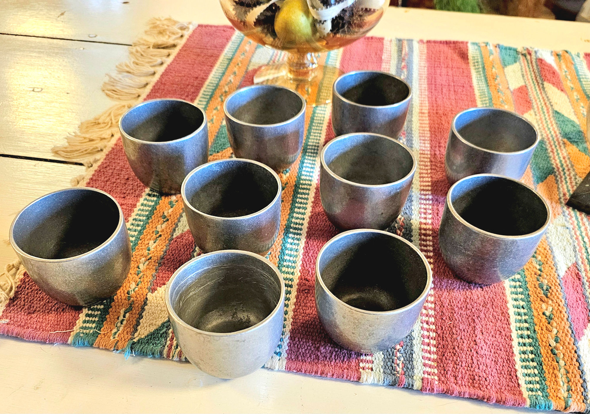Set of 10
Jefferson Style Carson Casting Co Statesmetal
Pewter Cups