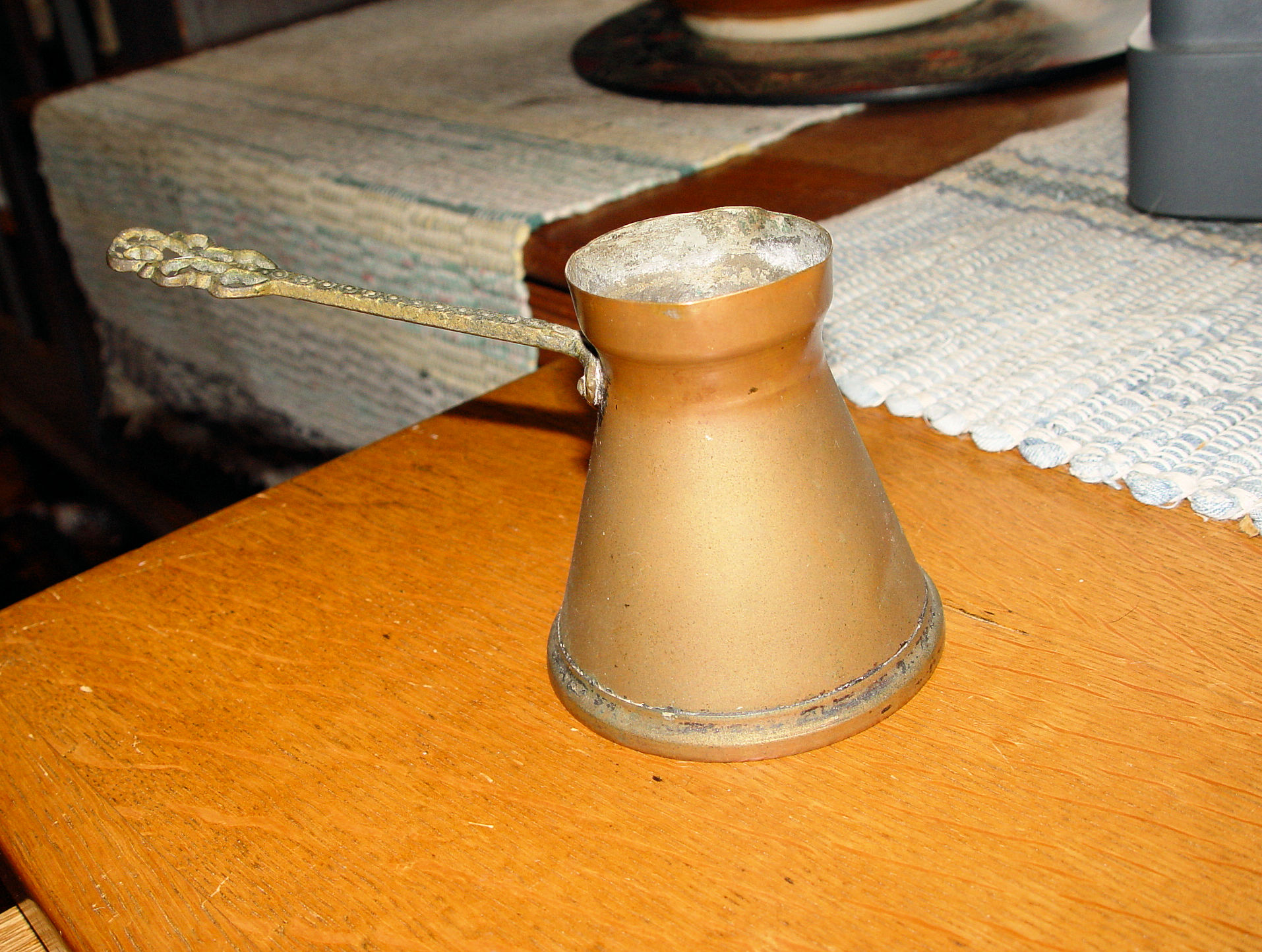 Turkish Antique Traditional Cezve / Ibrik Coffee
Pot, Copper