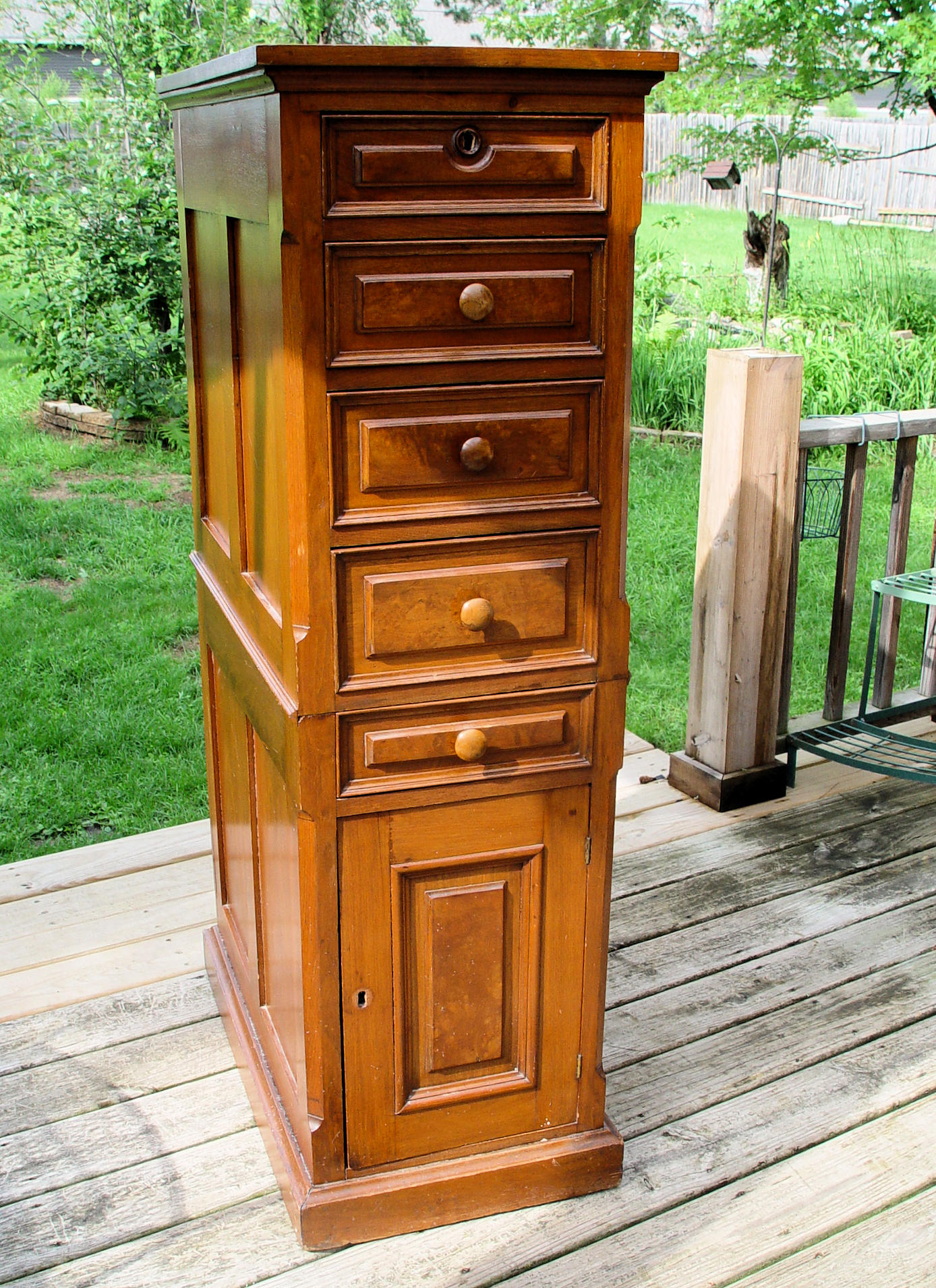 Antique
                        Vertical File Cabinet (c. 1890�1910)