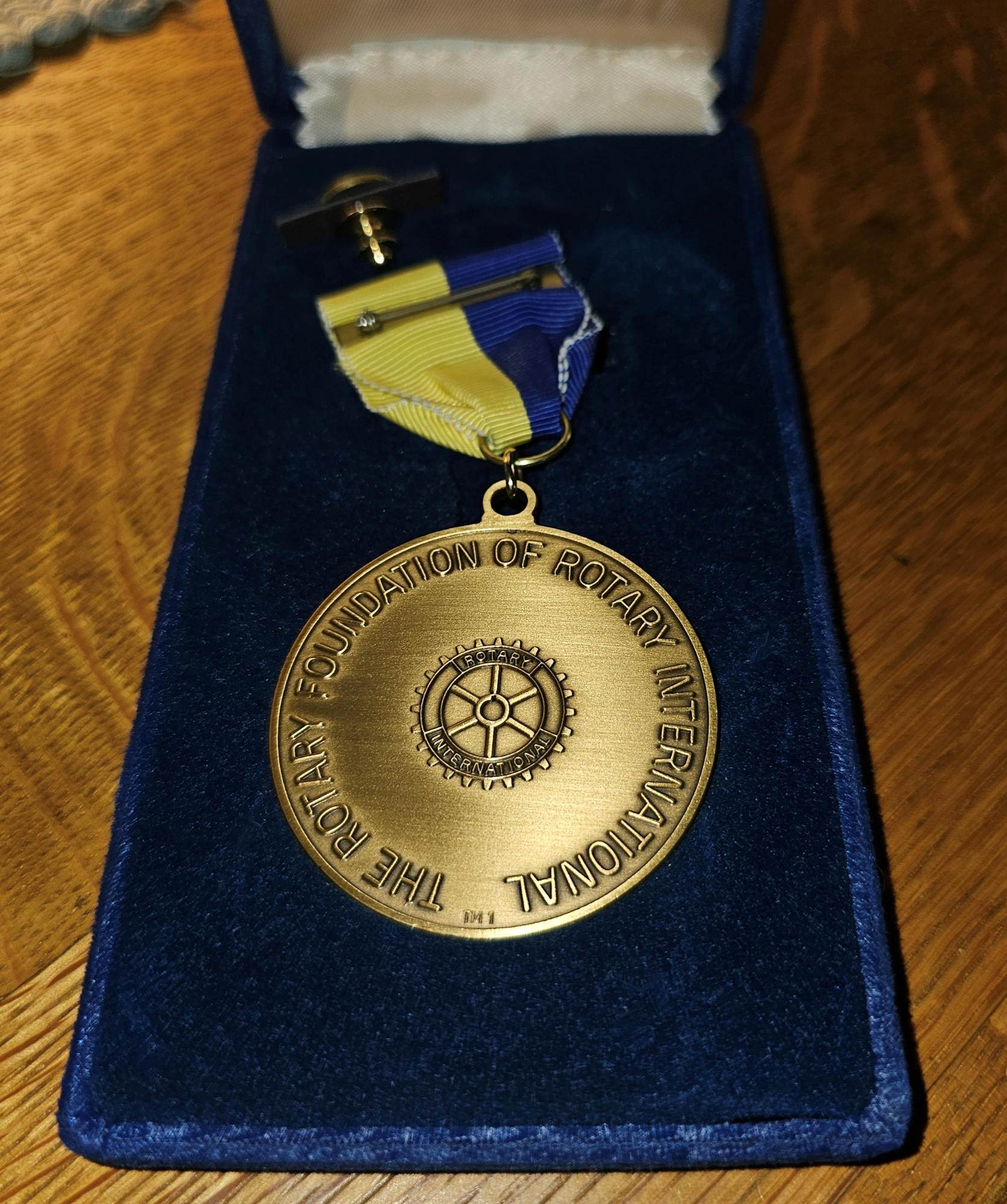 Paul Harris Fellow Rotary International Medal &
Pin Set in Presentation Case